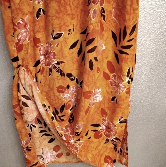 WOMEN'S VINTAGE  LONG FLORAL DRESS SIZE 10 - Picture 5 of 6